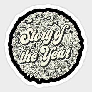 Vintage Circle - Story Of The Year Sticker